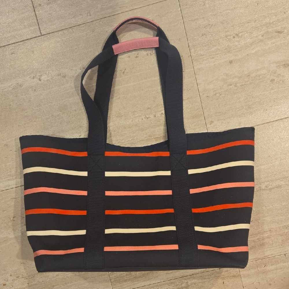 Talbot's Multi-Color Striped Tote Bag